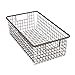 mDesign Metal Wire Food Storage Basket Organizer with Handles for Organizing Kitchen Cabinets, Pantry Shelf, Bathroom, Laundry Room, Closets, Garage - Omni Collection - 2 Pack - Bronze