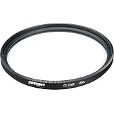 Tiffen 55CLR 55mm Clear Camera Lens Filter | 55mm glass filter with slim profile and single coating for dust, scratches and moisture