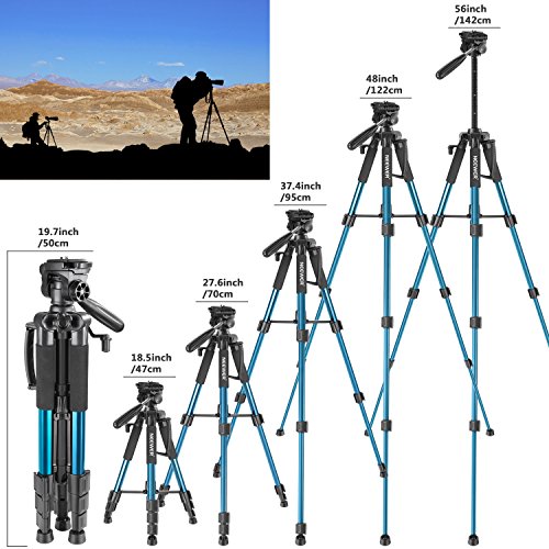 Neewer Portable 56inch / 142cm Aluminium Camera Tripod with 3Way