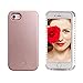 Selfie Light iPhone Case, Illuminated Cell Phone Case for iPhone 7 (Rose Gold)