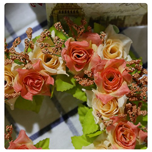 A-SZCXTOP Heart-shape Garland for Wedding Home Decoration Romantic Hanging Wreath for Valentine Garland Holiday Decoration for party Appr 8 Inch