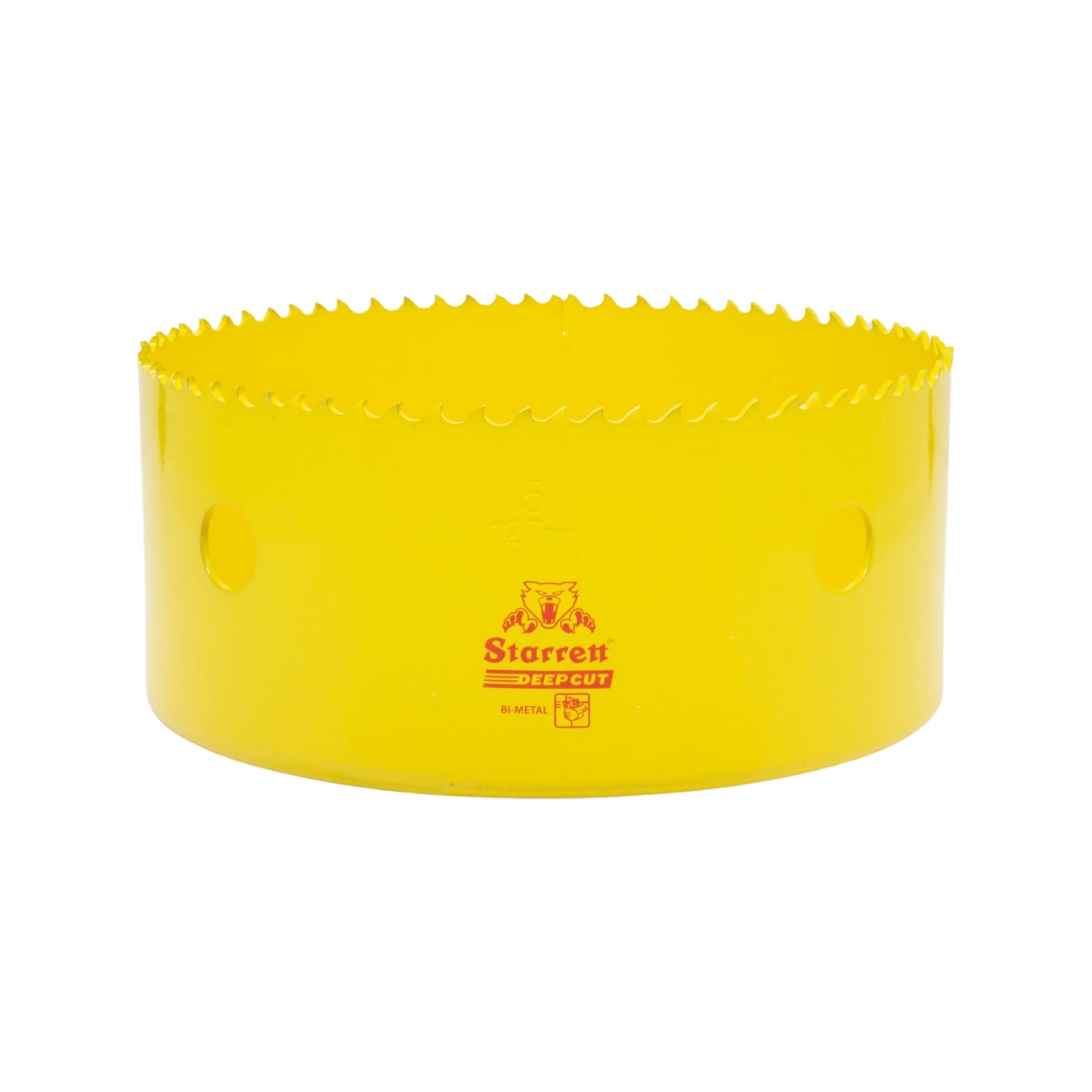 Starrett Deep Cut Hole Saw - DCH0500 Heavy Duty Bi-Metal with Extra Cobalt HSS Teeth - For Metals Wood Cast Iron Fibreglass Plastic Materials - 127mm