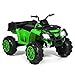 Best Choice Products 12V Kids Ride-On 4-Wheeler with 2 Speeds, MP3, and Lights, Green