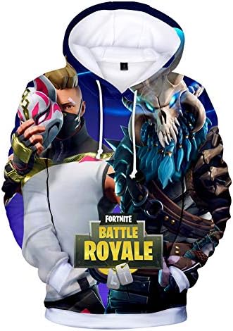 Mvruve Kids Girls Boys Fortnite Hoodie Comfy Hooded Crewneck Sweatshirts