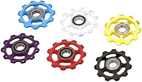 Ultismart(TM) 2Pcs 11T Aluminum Alloy Bicycle Part Derailleur Jockey Wheel Road MTB Bike Guide Roller Idler Rear Derailleur Pulley Accessories