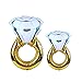 HAIOPS Giant Diamond Ring Balloon 43 Inch and 33 Inch Diamond Ring Foil Helium Balloons for Kids Party and Bridal Shower Party Wedding Decoration