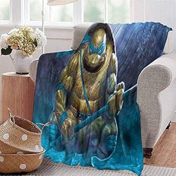 HouseDecor Beach Blanket Teenage Mutant Ninja Turtles Throws for Couch Bed Living Room 70X60 Inch
