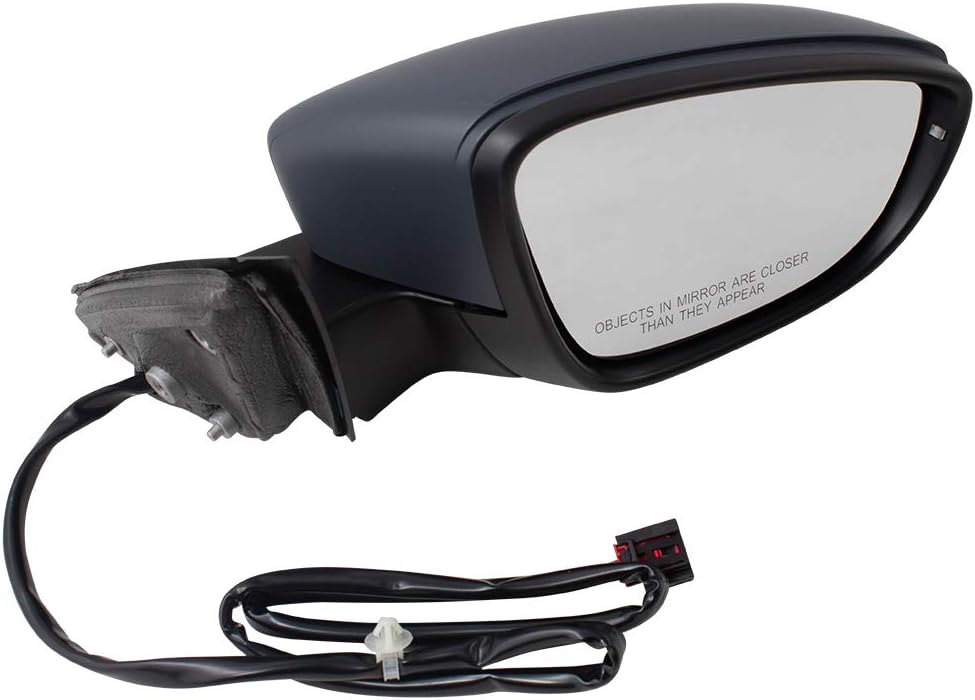 Brock Passengers Power Folding Side View Mirror Heated Signal for 16-19 VW Volkswagen Passat without BLIS replaces 561857522AB VW1321163 128-65536R
