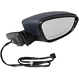Brock Passengers Power Folding Side View Mirror Heated Signal for 16-19 VW Volkswagen Passat without BLIS replaces 561857522AB VW1321163 128-65536R