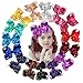 15Pcs Bling 6 Inch Hair Bows Large Big Sparkly Glitter Sequin Bows Alligator Hair Clips for Baby Girls Toddlers Kids Children Teens