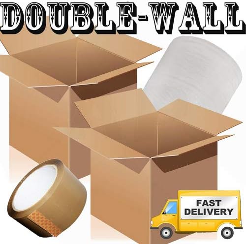 10 X LARGE DOUBLE WALL Box Pack Cardboard House Moving Boxes - Removal Packing