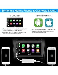 PURPKIN USB AutoPlay Dongle Auto Estéreos, iPhone y Android, tarjeta de 8GB SD incluida