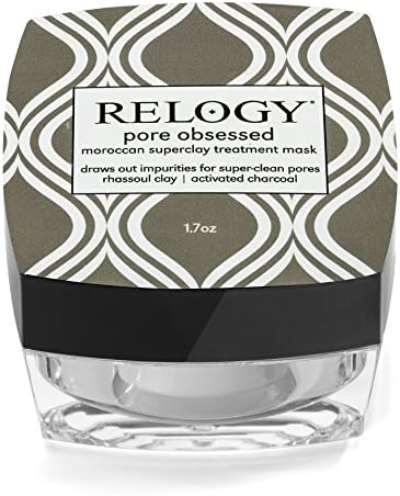 The Best Mud Mask | Relogy Pore Obsessed Super Clay Treatment with Moroccan Clay, Activated Charcoal and Tea Tree Oil | a Deep Skin Cleanser, Pore Reducer and Helps Clear Acne