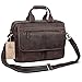 S-ZONE Crazy Horse Leather Briefcase Mens Messenger Shoulder Bag for 16 Inch Laptop Bag