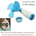 INTSUN Handheld Portable Battery Operated Cooling Mini Fan Electric Personal Fans for Home and Travel (Blue)