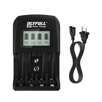 Amazon.com: Dlyfull LCD Smart Individual AA AAA 9V Rechargeable Battery Charger for Ni-MH Ni-CD Batteries with AC Cable: GPS & Navigation