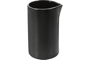 PACKOVE Ceramic Dispenser Spout Pitcher for Coffee Juice and Sauces Household Jug for Home Restaurant and