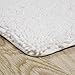 Bath Mat - 58x24-Inch Bathroom Runner with Non-Slip Backing - Absorbent High-Pile Chenille Memory Foam Bathroom Rug by Lavish Home (White)