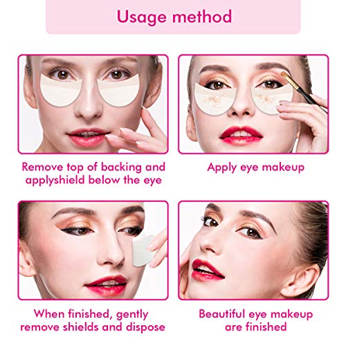 image for TailaiMei 60 Pcs Professional Eyeshadow Shields for Eye Makeup, Lint F