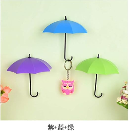 3 piezas/lote Tipo de paraguas multifunción Rack de llaves Decoración