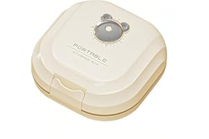 3-Color Travel Pill Organizer, Portable Airtight Pill Box for Vitamins and Medication, Leak-Proof Small Pill Case with Compar