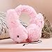 Dylan Volume Limiting Wired Headphone for Children Over-Ear Retractable Cord Animal Bunny- Pink