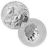 2018 Tuvalu 1 oz .999 Silver Marvel Series Thor BU $1 Brilliant Uncirculated