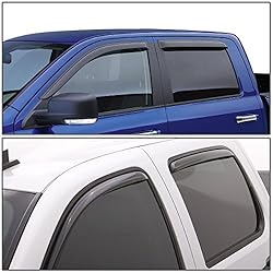 4pcs Tape-On Window Visor Deflector Rain Guard
