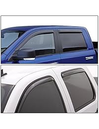 Toyota Highlander xu40 4pcs ventana ventilación Visera deflector Lluvia de guardia (Dark Smoke)