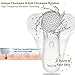 Facial Cleansing Brush Rechargeable Electric Rotation Brush, Face Brush with Deep Clean & Air Dryer Charging Base, 4 Cleaning Modes for Gentle Exfoliation and Luxury Skin Care