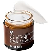 MIZON All-in-One Snail Repair Cream – Korean Face Moisturizer with Snail Mucin & 12 Natural Extracts – Hydrating & Nourishing Cream for Fine Lines, Wrinkles & Blemish Care – (2.54 fl oz)