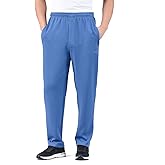 Zoulee New Men's Classic Drawstring-Waist Jogger Pants Sweatpants with Zipper Fly