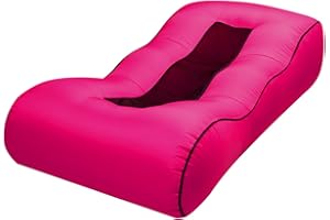 Inflatable Lounger Sofa Air Portable, Water Proof for Backyard Beach Travelling,Camping, No Air Pump Required, Collapsible, R