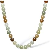 ZHOU LIU FU Green Jasper Beaded Necklace Gemstones Necklaces S925 Sterling Silver Necklace Dainty Jewelry for Women Her Lover Anniversary Birthday