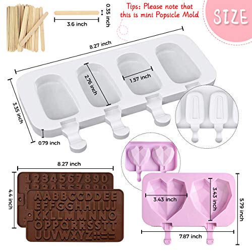 Popsicle Molds, Letter Molds and Number Chocolate Molds, Cake Molds
