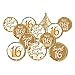 White and Gold Sweet 16 Birthday Party Favor Chocolate Kisses Candy Stickers, Sweet Sixteen Stickers - 180 Count