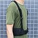 AGPtek Adjustable MOLLE Soft Padded Tactical Waist Belt with Suspender for Outdoor Duty(Black)