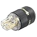 HiFiKing C-18(G) Hi-End IEC AC Power Connector Plug, Contacts Gold Plated 15A/125V A.C. HiFi Plug for HiFi DIY