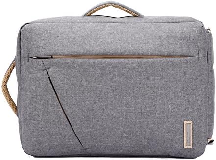 Laptop Business Handbag Backpack， Anti Theft Backpack Multifunctional Canvas Water Resistant Business Briefcase Lightweight Travel Bag Schoolbag 15.6 for Men (Grey)