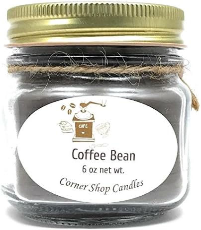 Coffee Scented Candle. Soy Blend Jar Candle. 6 oz or 12 oz net wt.