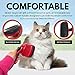 QOUKETT Dog Shedding Brushes, Pet Grooming and Self Cleaning Slicker Brush for Dogs and Cats, Comb, Stainless Steel Groom Tools with Built-in Cleaner Button Detangling & Stainless Comb