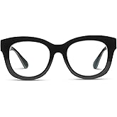Peepers by PeeperSpecs womens Center Stage Progressive Square Oversized Blue Light Blocking Progressive Reading Glasses