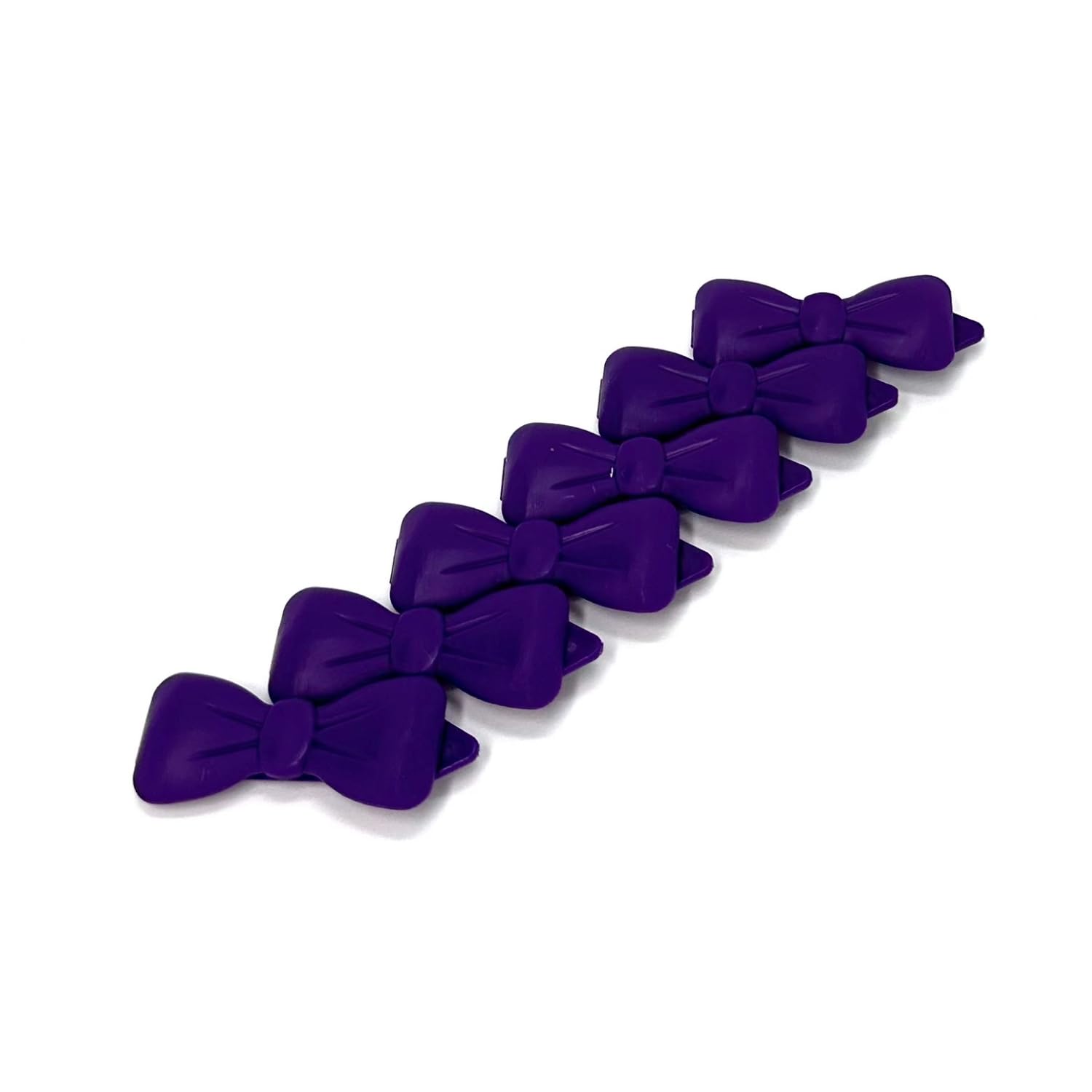 Hair clips for dogs, six pieces, purple,11
