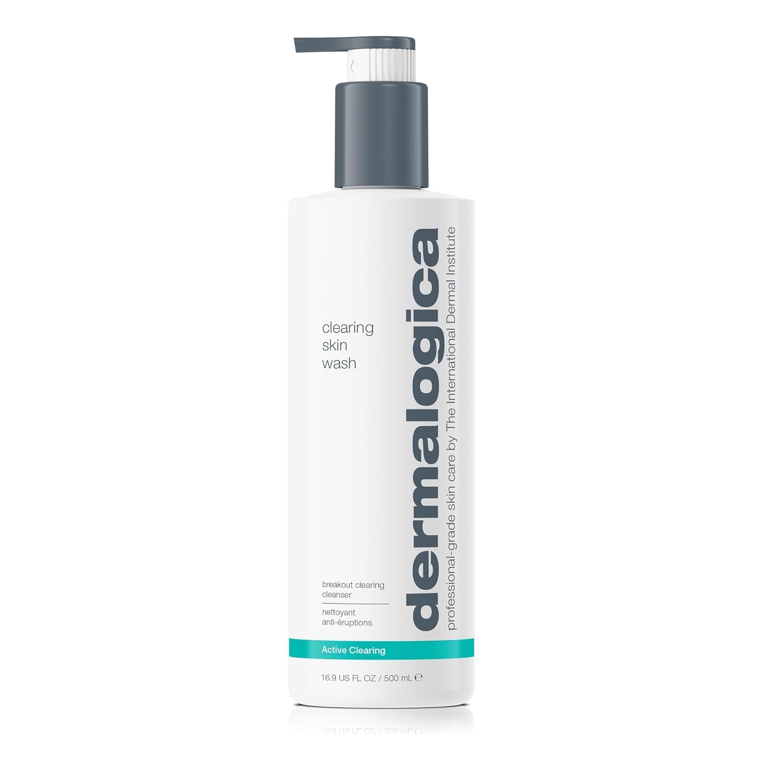 Dermalogica Clearing Skin Wash - Foaming Prebiotic Cleanser for Clear & Radiant Skin, Prevents Future Breakouts, For Normal, Combination, And Oily Skin, 500ml