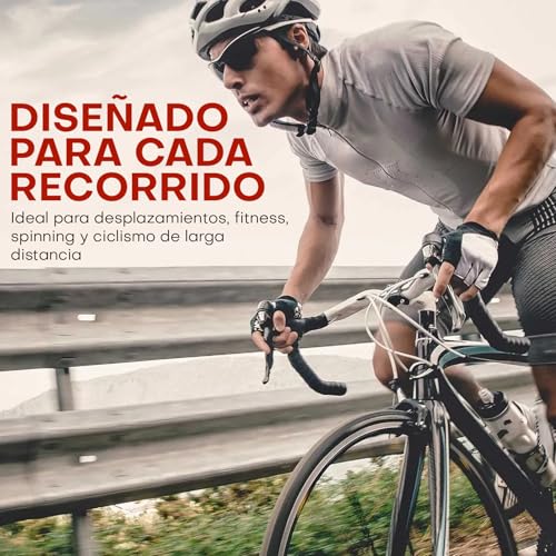 Samos® Sillin Cubre Bicicleta Gel, Asiento Cojin, Funda Sillín Acolchado y Comodo, Estatica Gel para Bicicleta MTB y Spinning, Accesorios para Bici, Confortable para Bici Estática