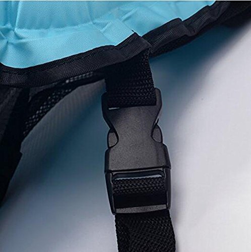 Kingswell Kids Inflatable Swim Vest Teens Life Jacket Portable Buoyancy Safety Aid Vest For Swimming, Snorkeling, Diving-Blue