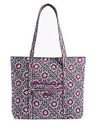 Vera Bradley Iconic Vera - Bolso de medallón de lila, algodón