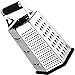 Utopia Kitchen Cheese Grater - 2 Pack - Vegetable Slicer - Stainless Steel - 6-Sides - 9.5 Inches Height - Rubber Handle - Non Slip Rubber Bottom