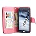 TabPow LG Stylo 3 Case, 10 Card Slot - ID Slot, Button Wallet Folio PU Leather Case Cover with Detachable Magnetic Hard Case for LG Stylo 3/ LG Stylo 3 Plus -Rose Gold