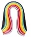 Paper Quilling Strips (1040 Strips) 26 Colors Width - 3mm,5mm,7mm and 10mm Length - 38cm (Pack of 4 sets)